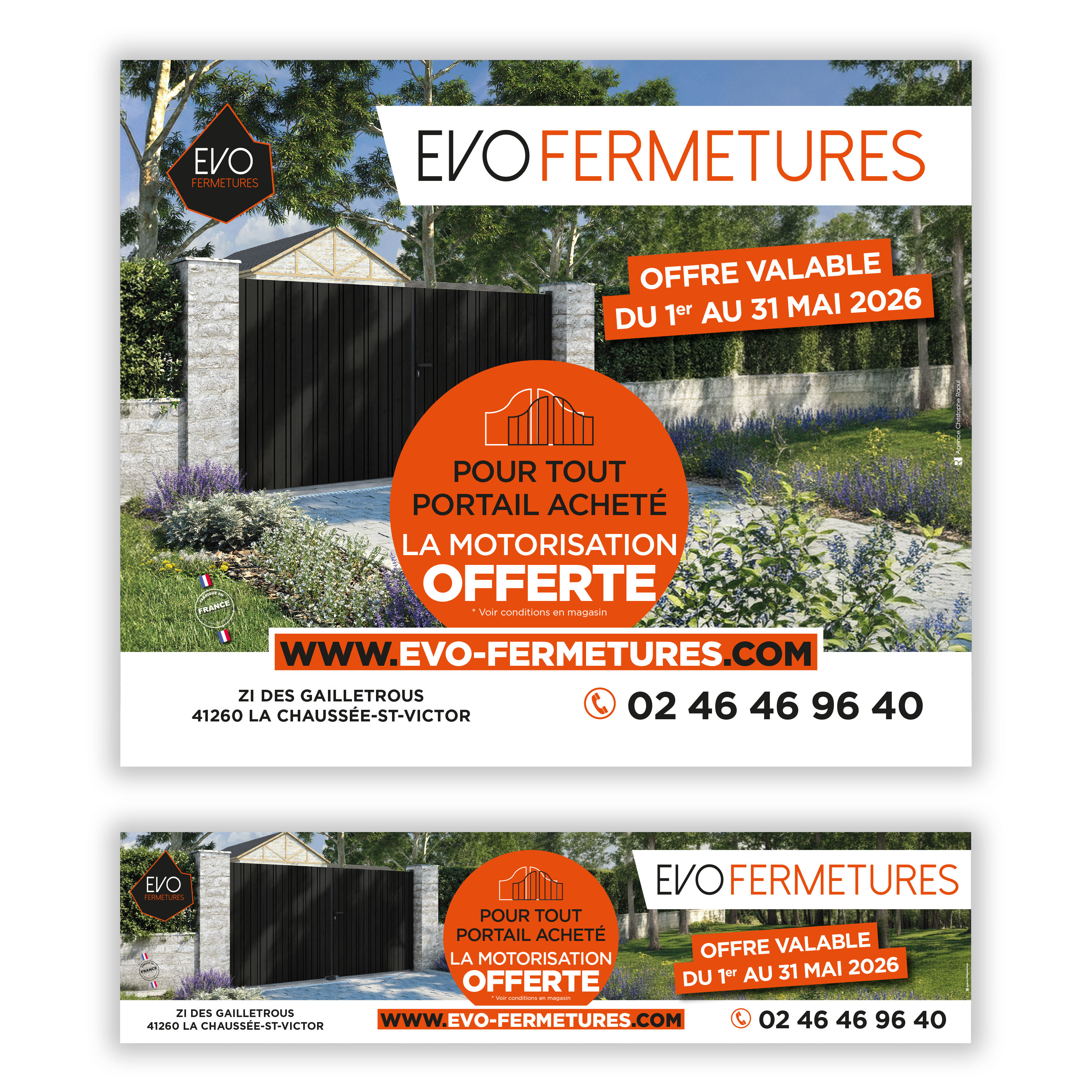 campagne portail evo fermetures