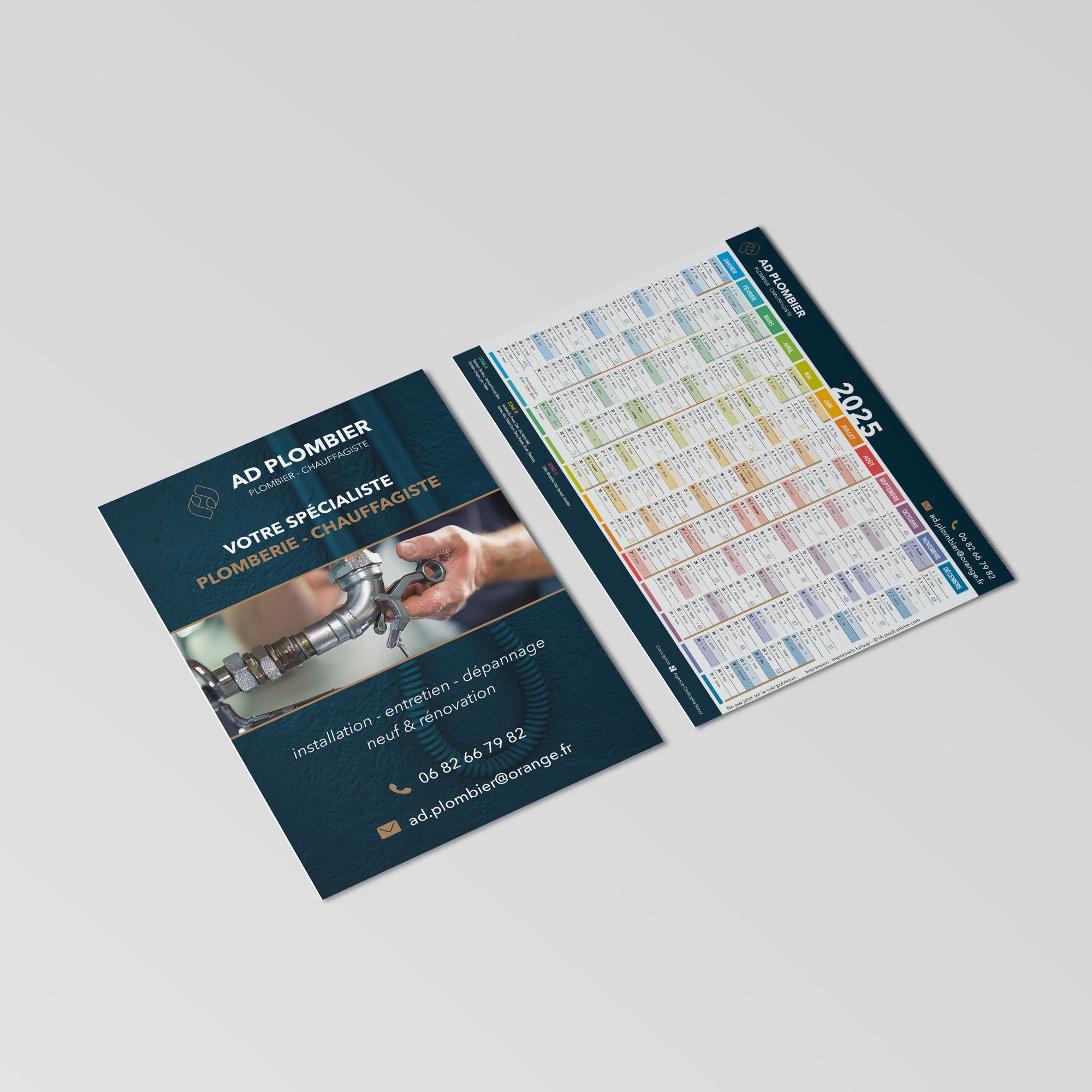flyer ad plombier