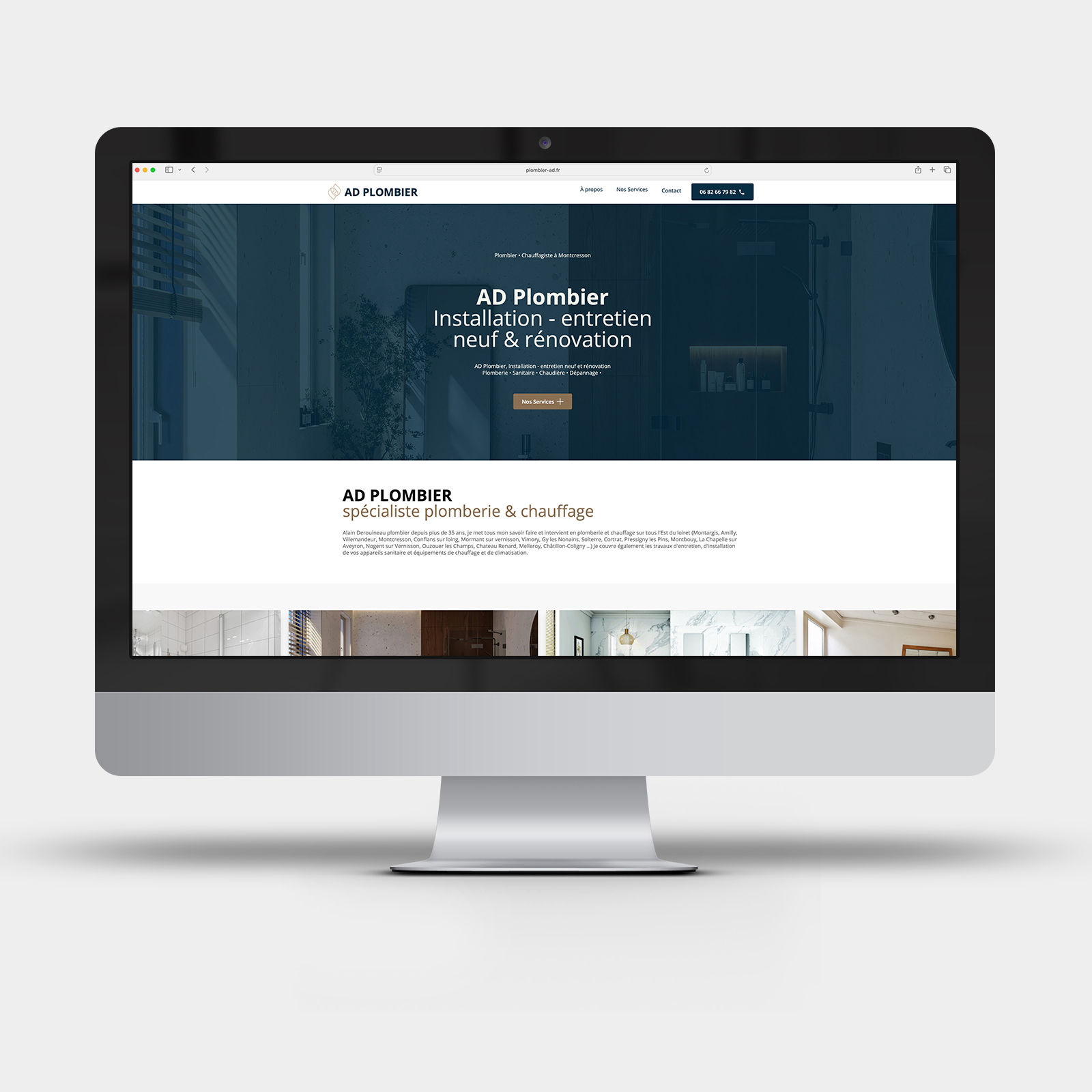 site web ad plombier