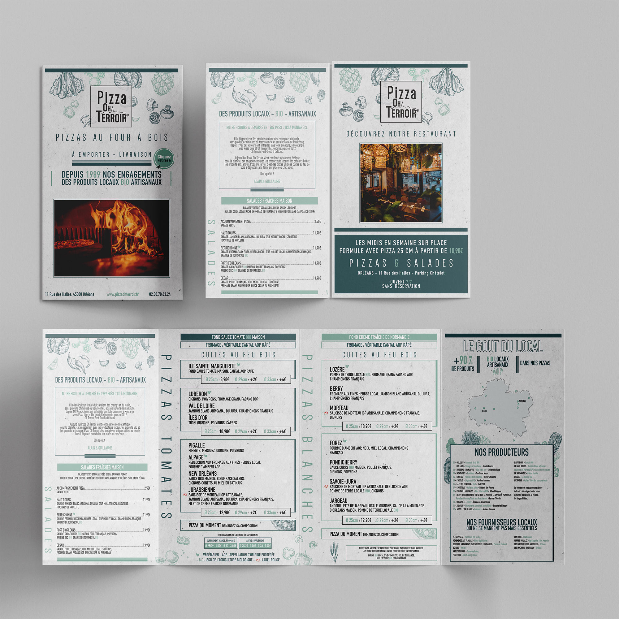 dépliant pizza oh terroir