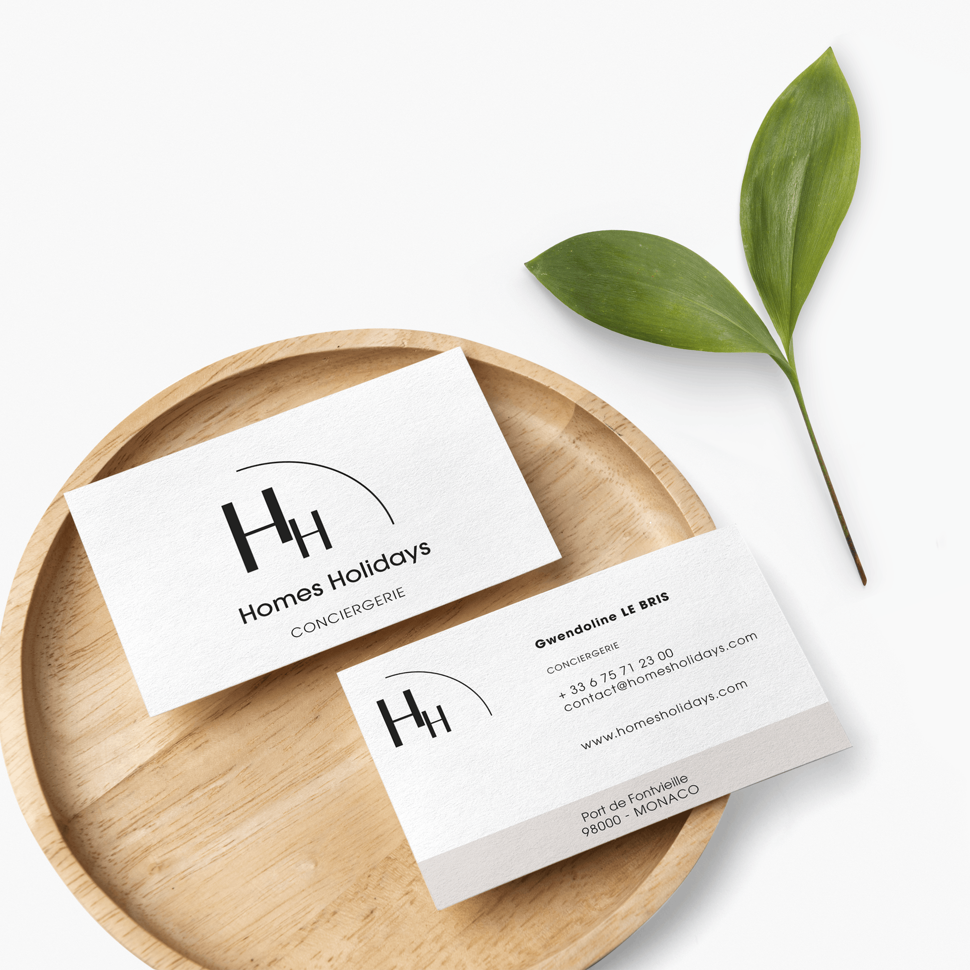 carte de visite Homes Holidays