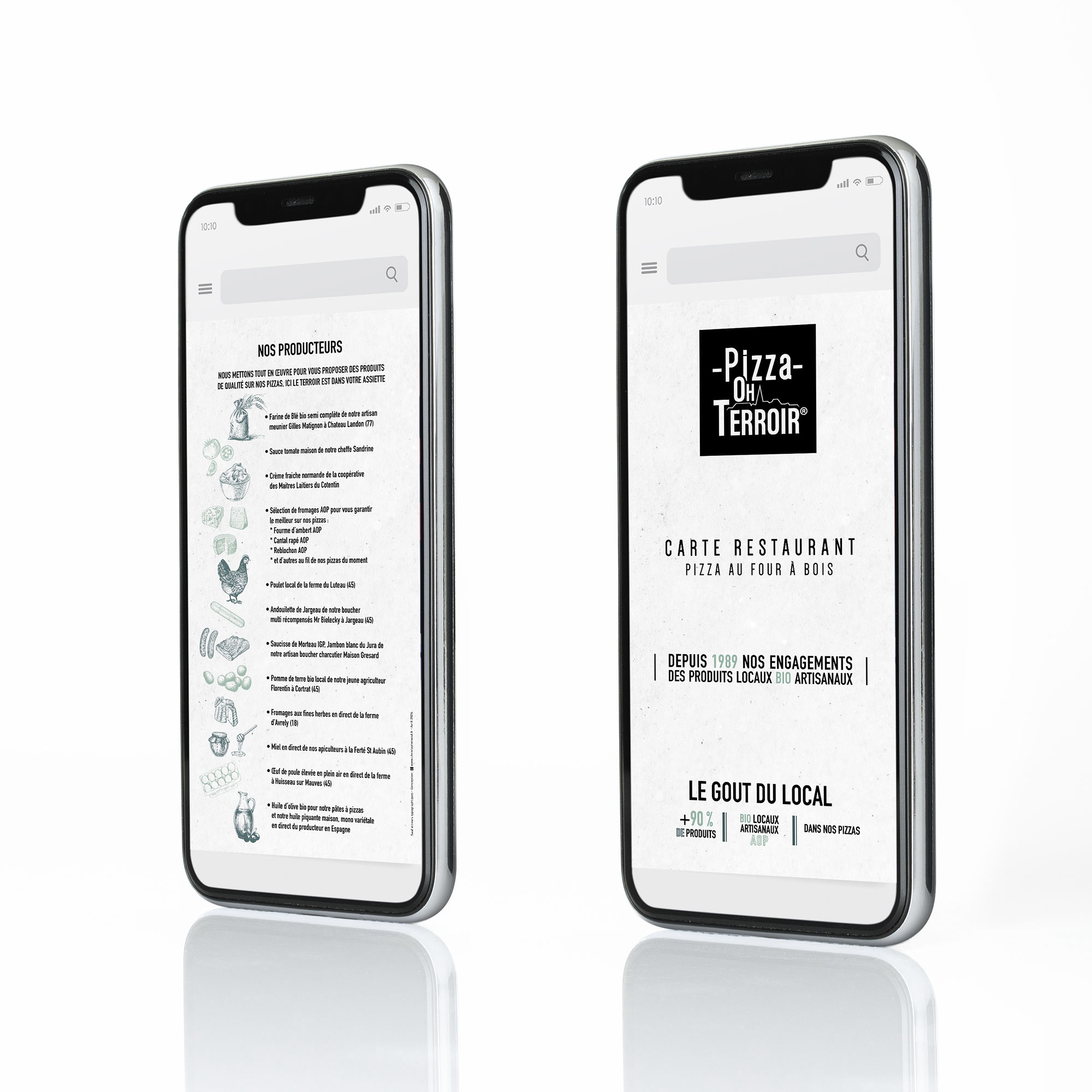 menu pizza oh terroir