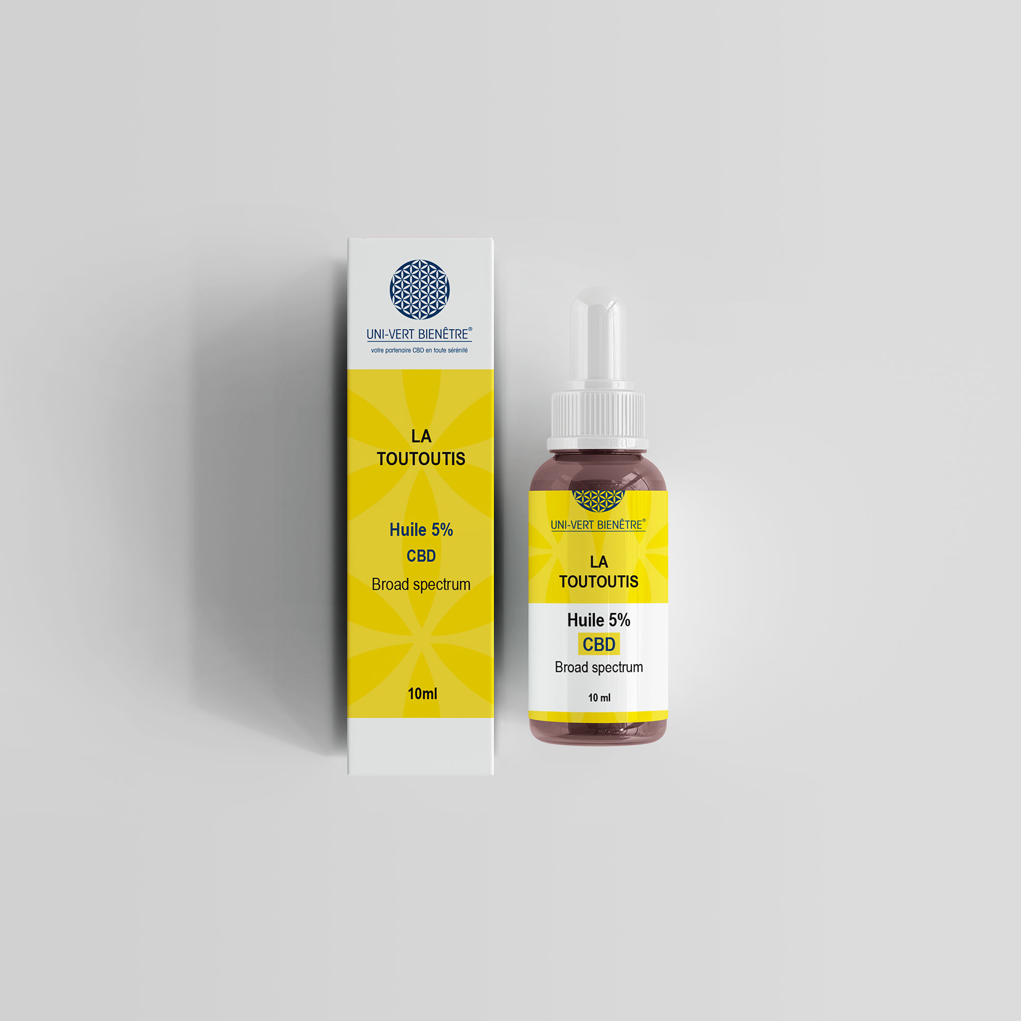 packaging huile CBD la toutoutis