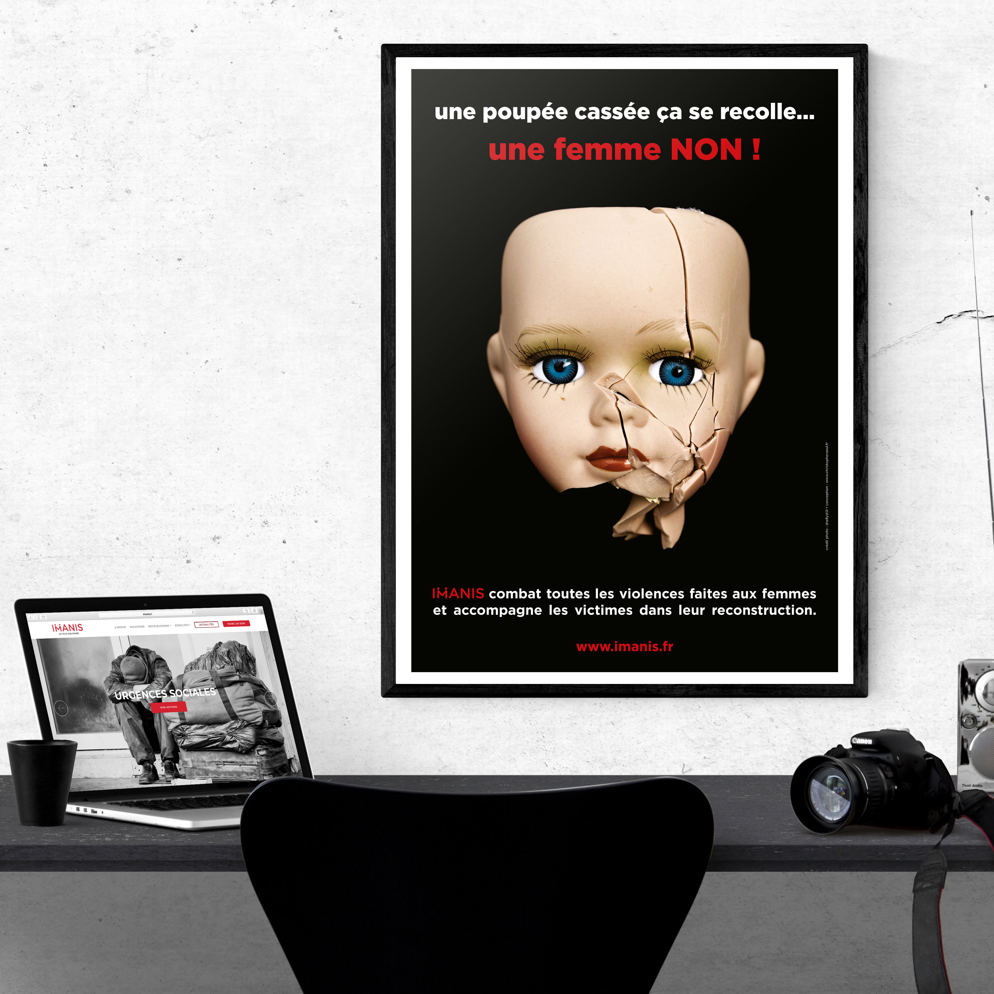 Affiche imanis femme victime de violence